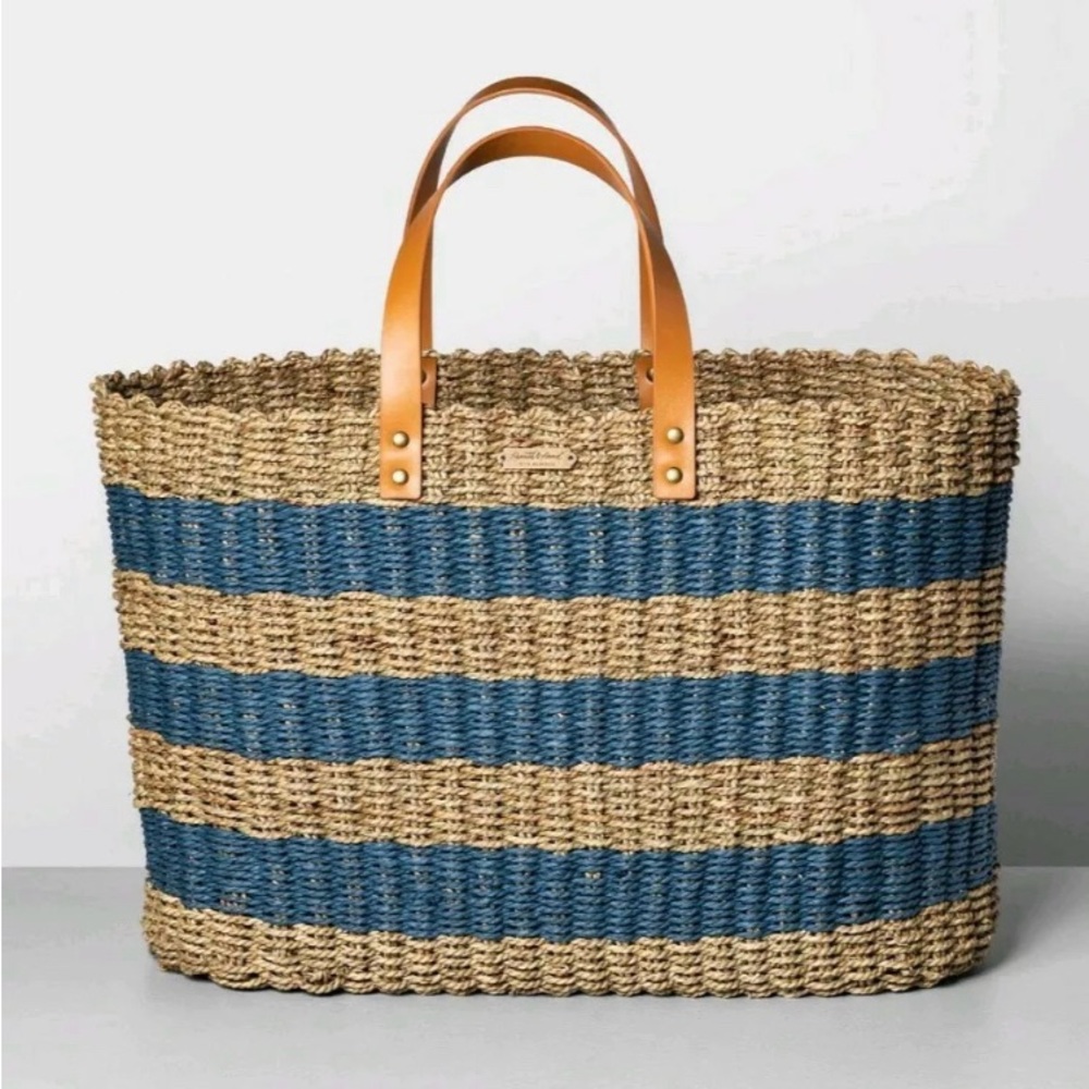 Hearth and Hand with Magnolia • XLarge Size • Seagrass Beach Tote • NEW